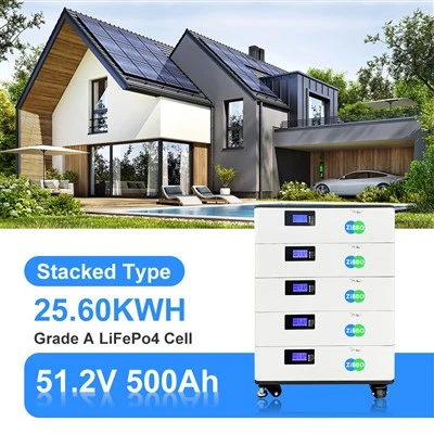 Solenergi 51,2V 500Ah 25,6kwh lagringsplass for boligbatterier
